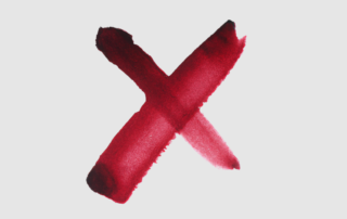 Generation X dargestellt durch ein rotes X auf grauem Hintergrund