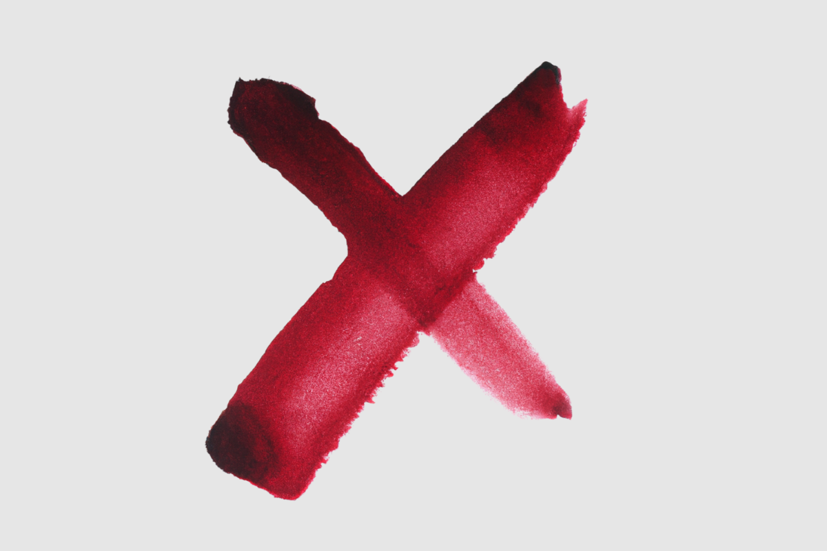 Generation X dargestellt durch ein rotes X auf grauem Hintergrund
